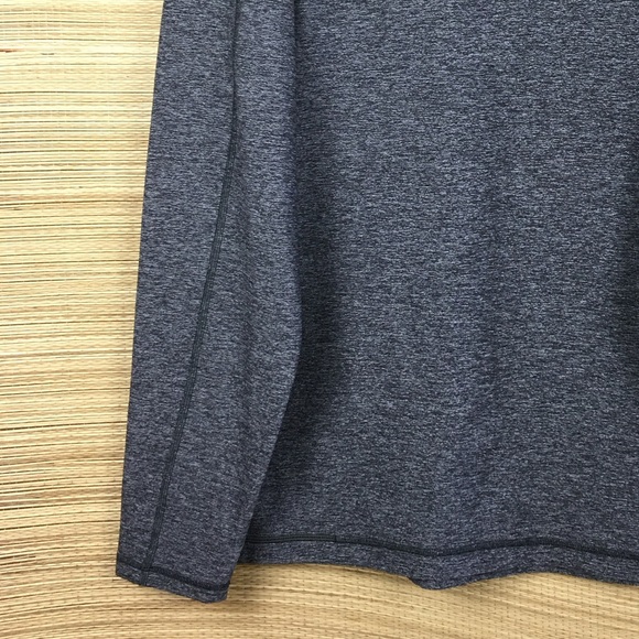 Lululemon Surge Warm 1/2 Zip Silver Heathered Dark Slate Size XL - Picture 11 of 13